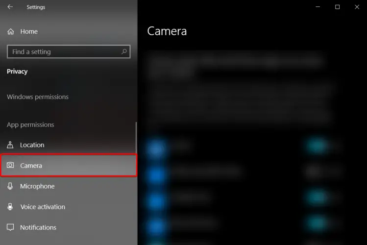 REVISIÓN: la cámara Lenovo de Windows 10 no funciona