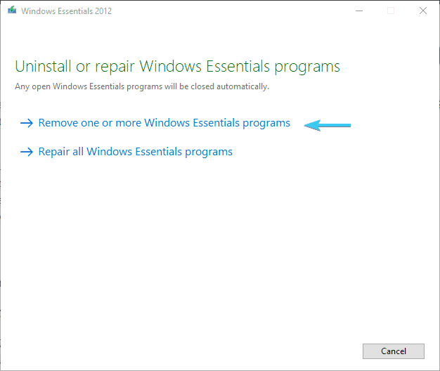 eliminar windows live mail no funciona