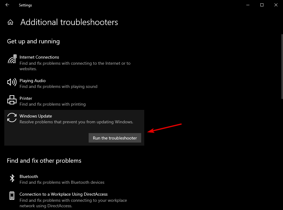 REVISIÓN: Código de error de actualización de Windows 10 0xc1900107