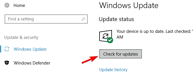 comprobar si hay actualizaciones La calculadora de Windows 10 se cierra
