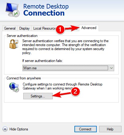 Remote Desktop no se conecta a través de Internet