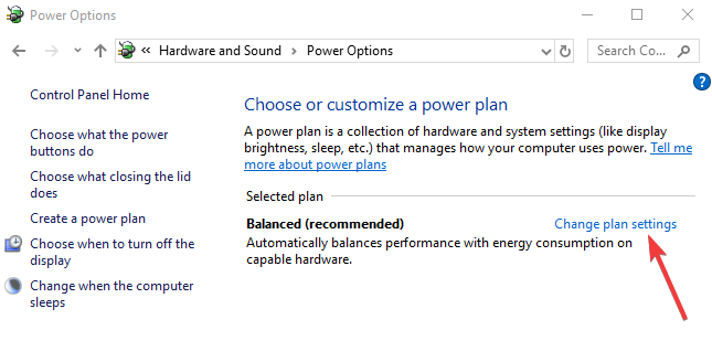 el brillo de la pantalla del plan de energía equilibrada no funciona Windows 8
