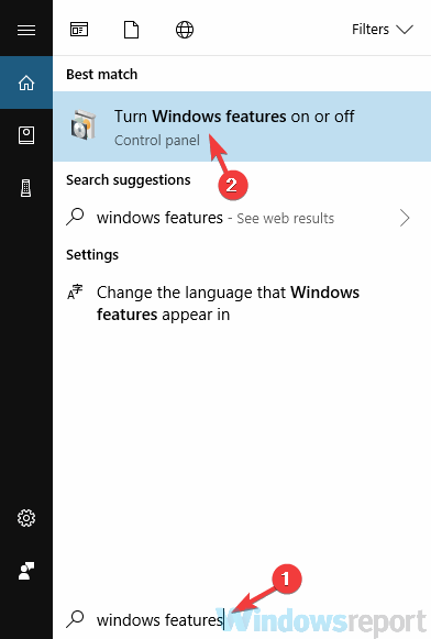 activar o desactivar las funciones de Windows Windows Media Player sin video