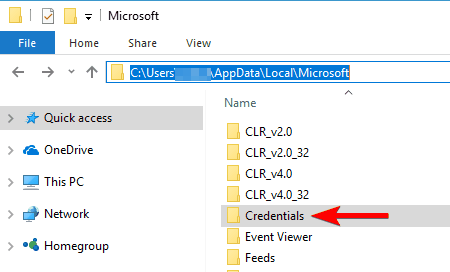 carpeta de credenciales Windows 10 no puede iniciar sesión con la cuenta de Microsoft algo salió mal