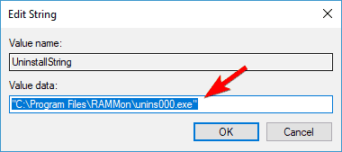 No se puede desinstalar el programa Windows 10