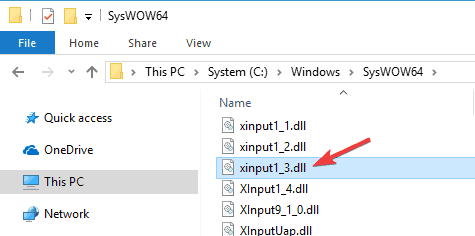 Falta Xinput1_3.dll en Windows 8