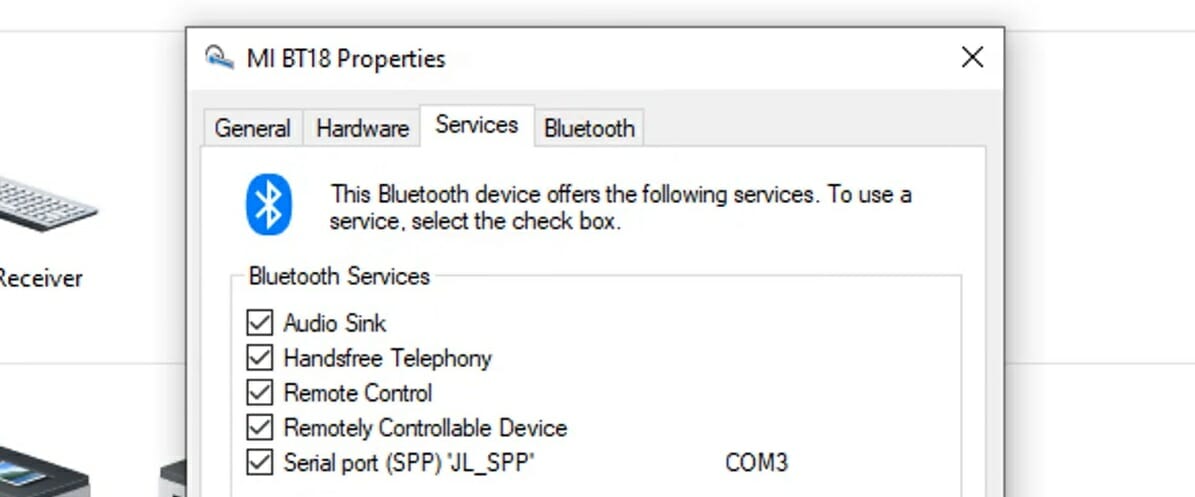 Servicios Bluetooth Altavoz bluetooth emparejado pero no conectado