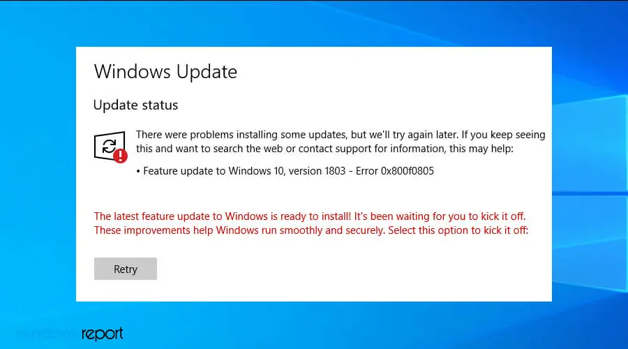 Solución: 0x800f0805 Error de actualización de Windows en Windows 10 y 11