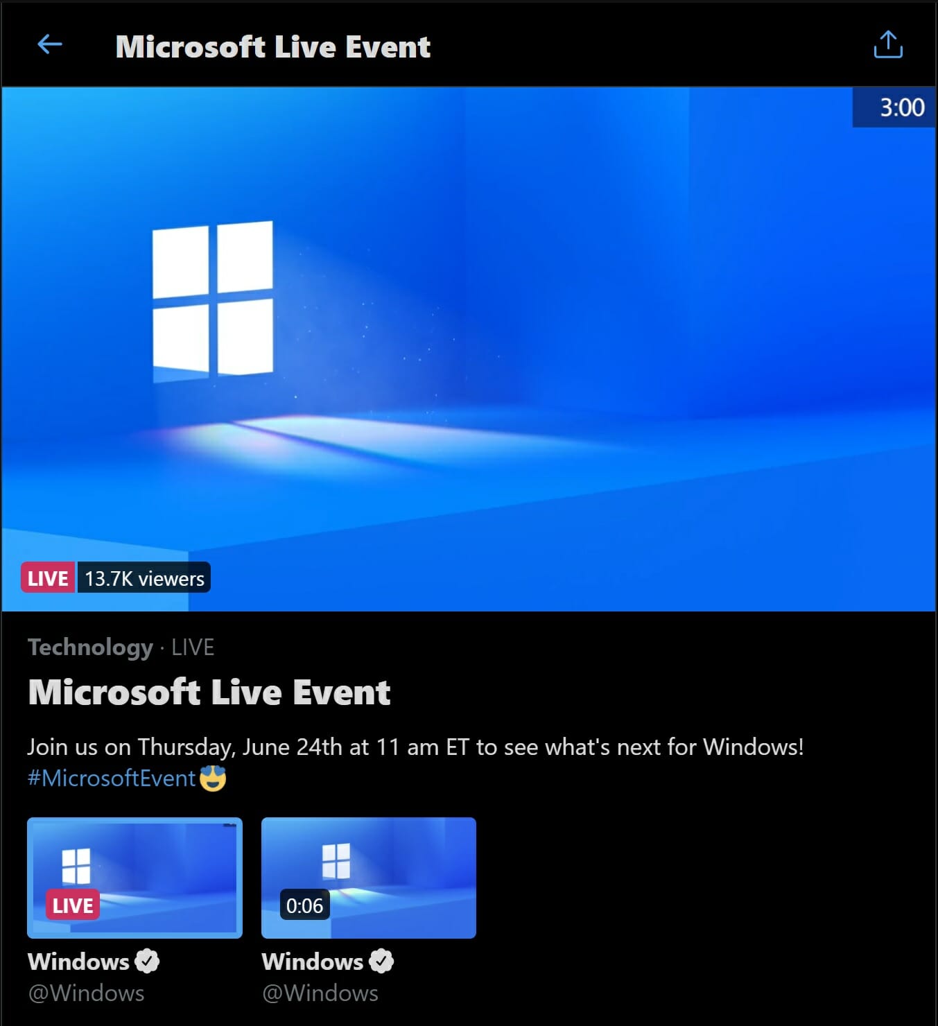 Vea las últimas actualizaciones de Microsoft en nuestra cobertura de eventos en vivo de Windows 11