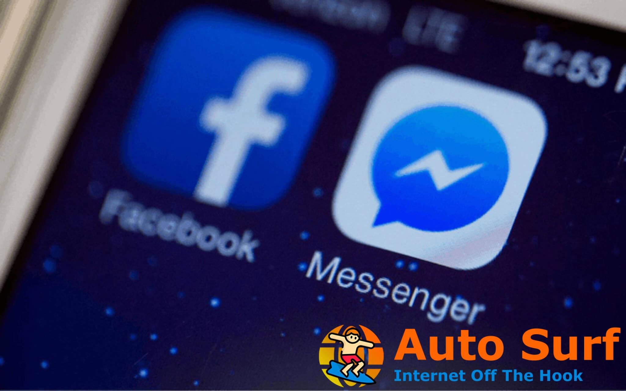 Arreglar la videollamada de Facebook Messenger no funciona