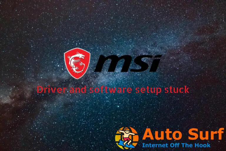Solucionado: la configuración del software y el controlador MSI se atascaron