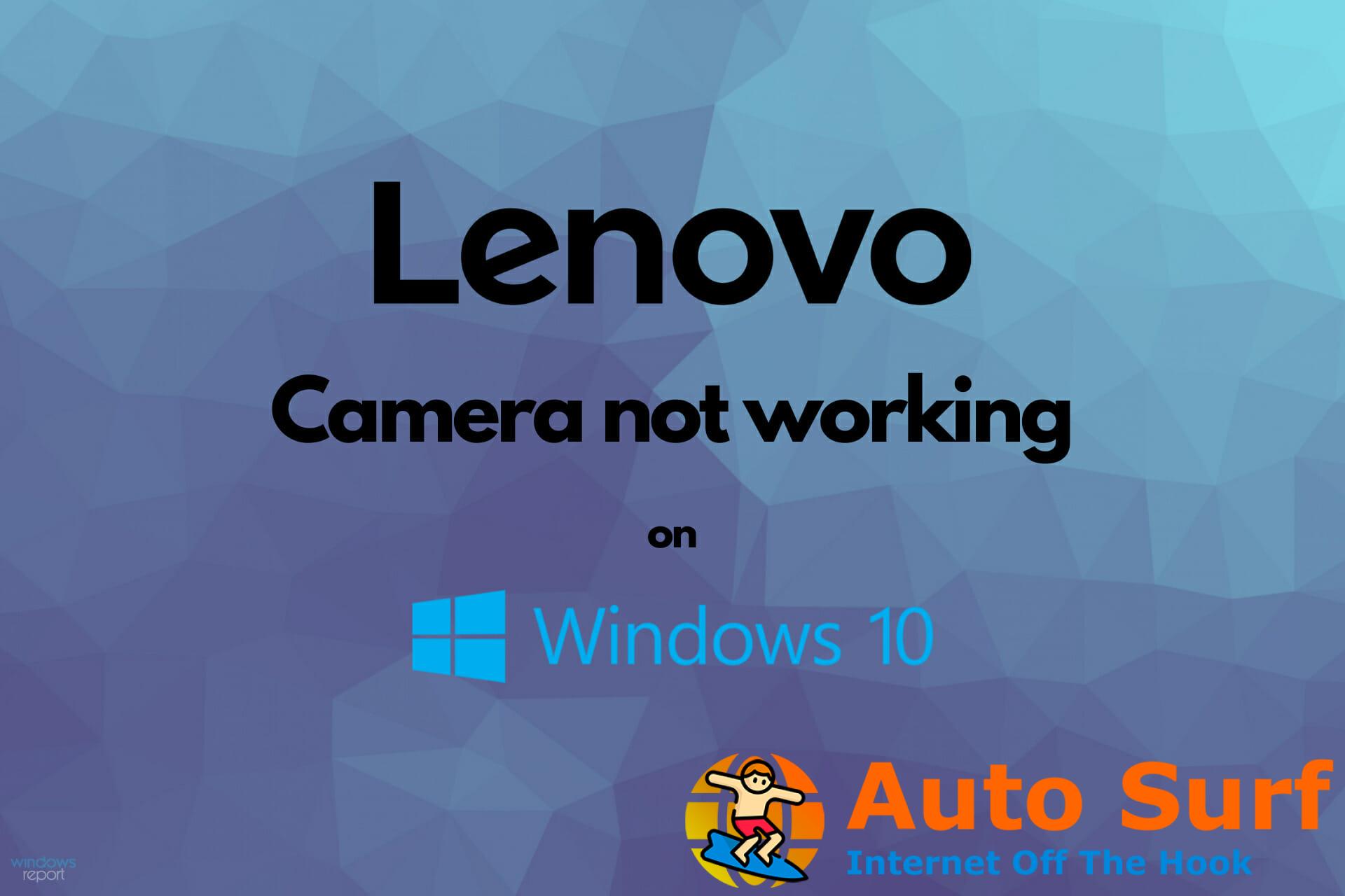 La cámara de Lenovo no funciona