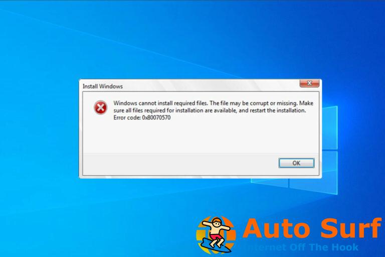 Cómo reparar el error 0x80070570 en Windows 10/11 [Best Solutions]