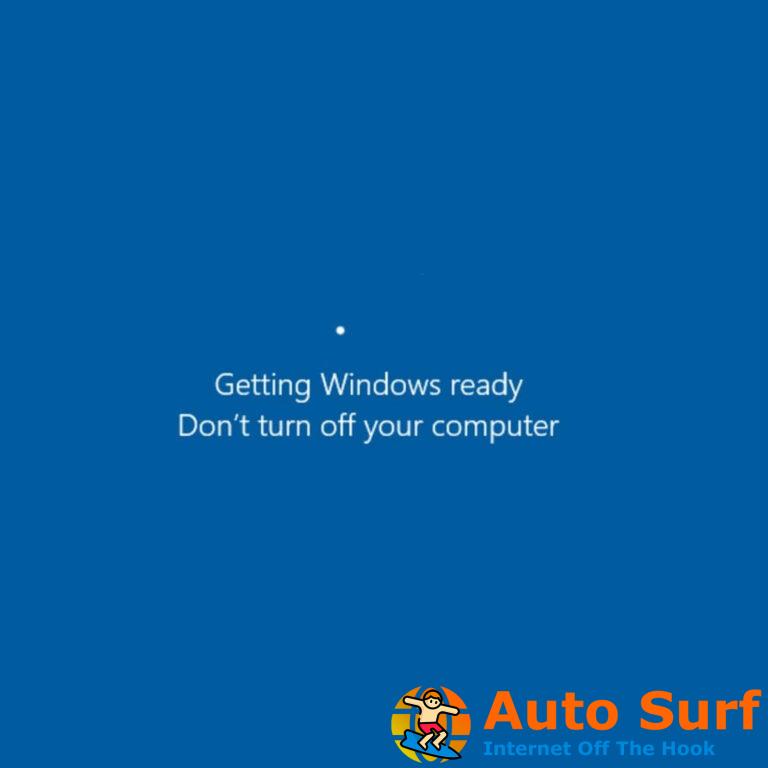 REVISIÓN: Windows no pudo configurar uno o más componentes
