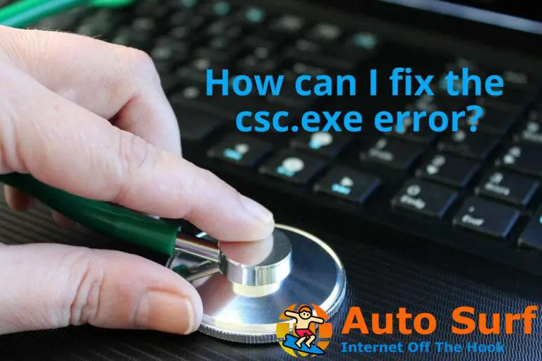 Guía completa para reparar el error csc.exe