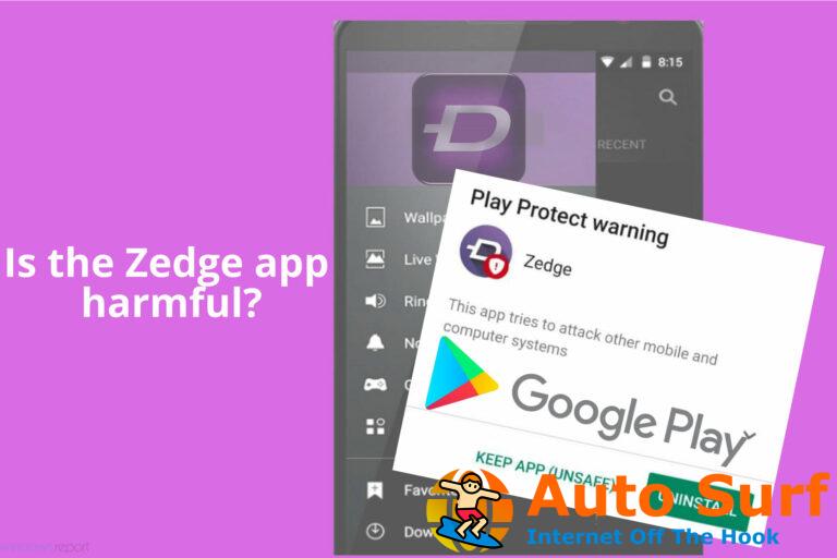 REVISIÓN: la aplicación Zedge puede ser dañina [Google Play notification]