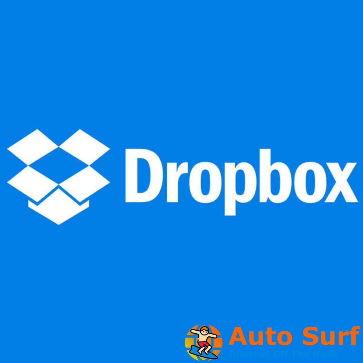 REVISIÓN: Su computadora no es compatible con el error de Dropbox