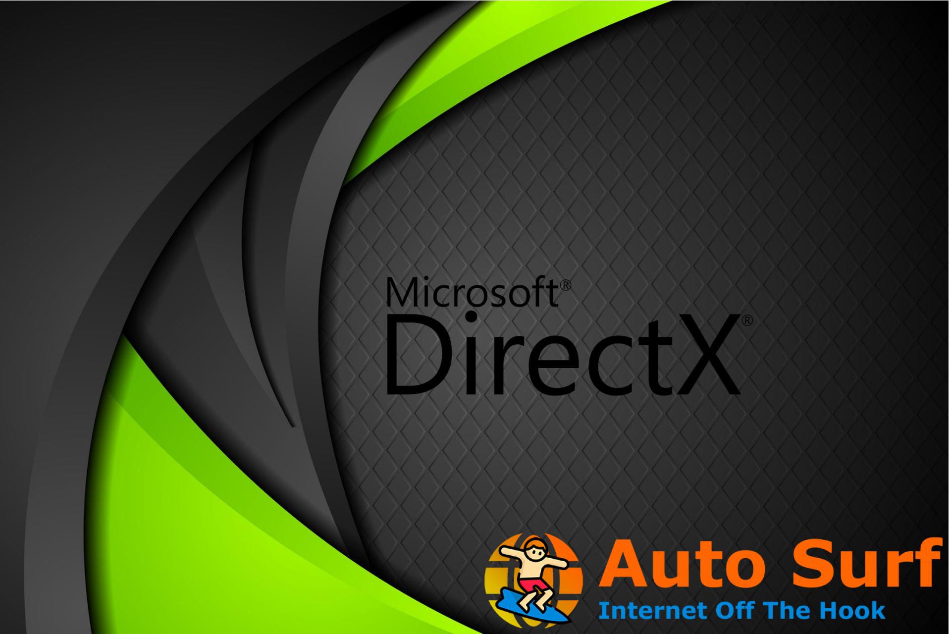 REVISIÓN: No se encontró ningún adaptador o tiempo de ejecución de Directx 10 u 11