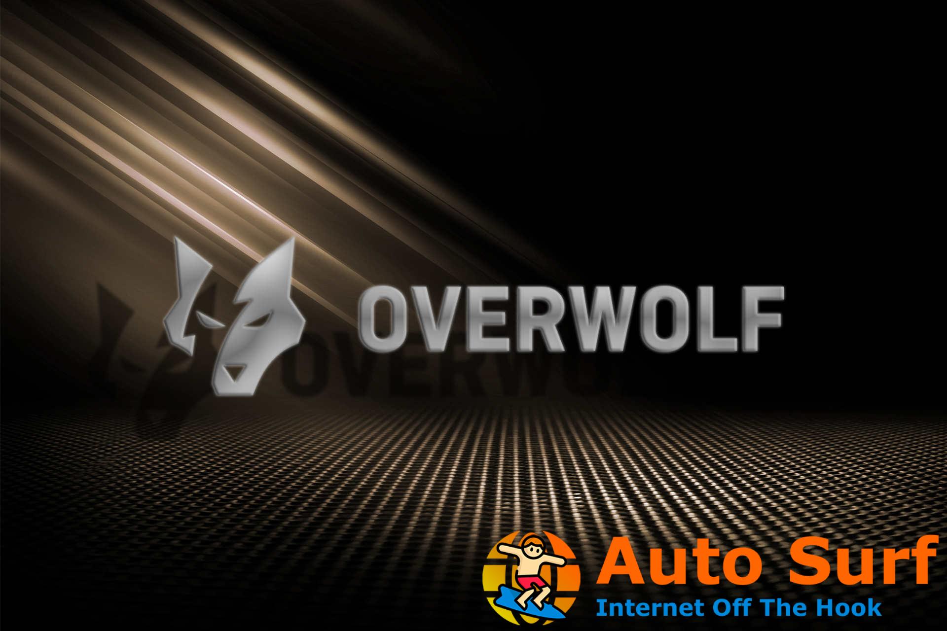 Overwolf no graba correcciones