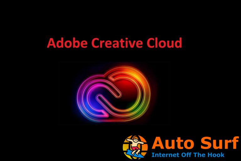 Deshabilitar la sincronización de archivos para Adobe Creative Cloud