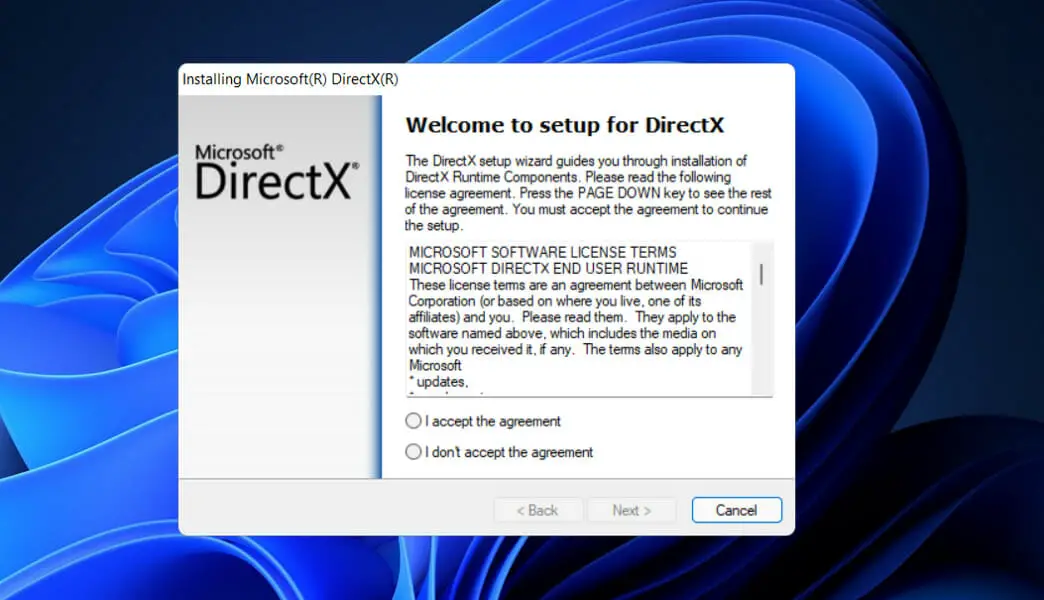 mensaje de error de directx gdi+windows al apagar