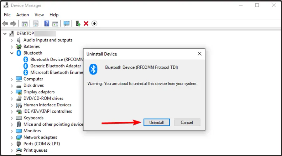 Arreglar Bluetooth que no detecta dispositivos en Windows 10 en 9 pasos