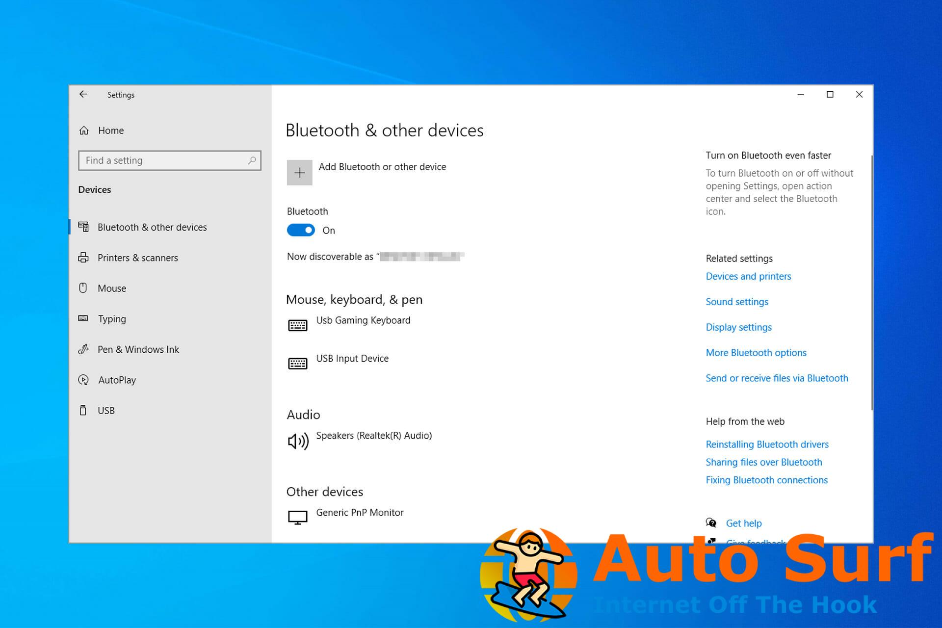 Bluetooth no se enciende en Windows 10 11