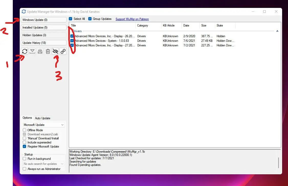 Deshabilite la actualización del controlador de Windows 11 para evitar degradar su GPU