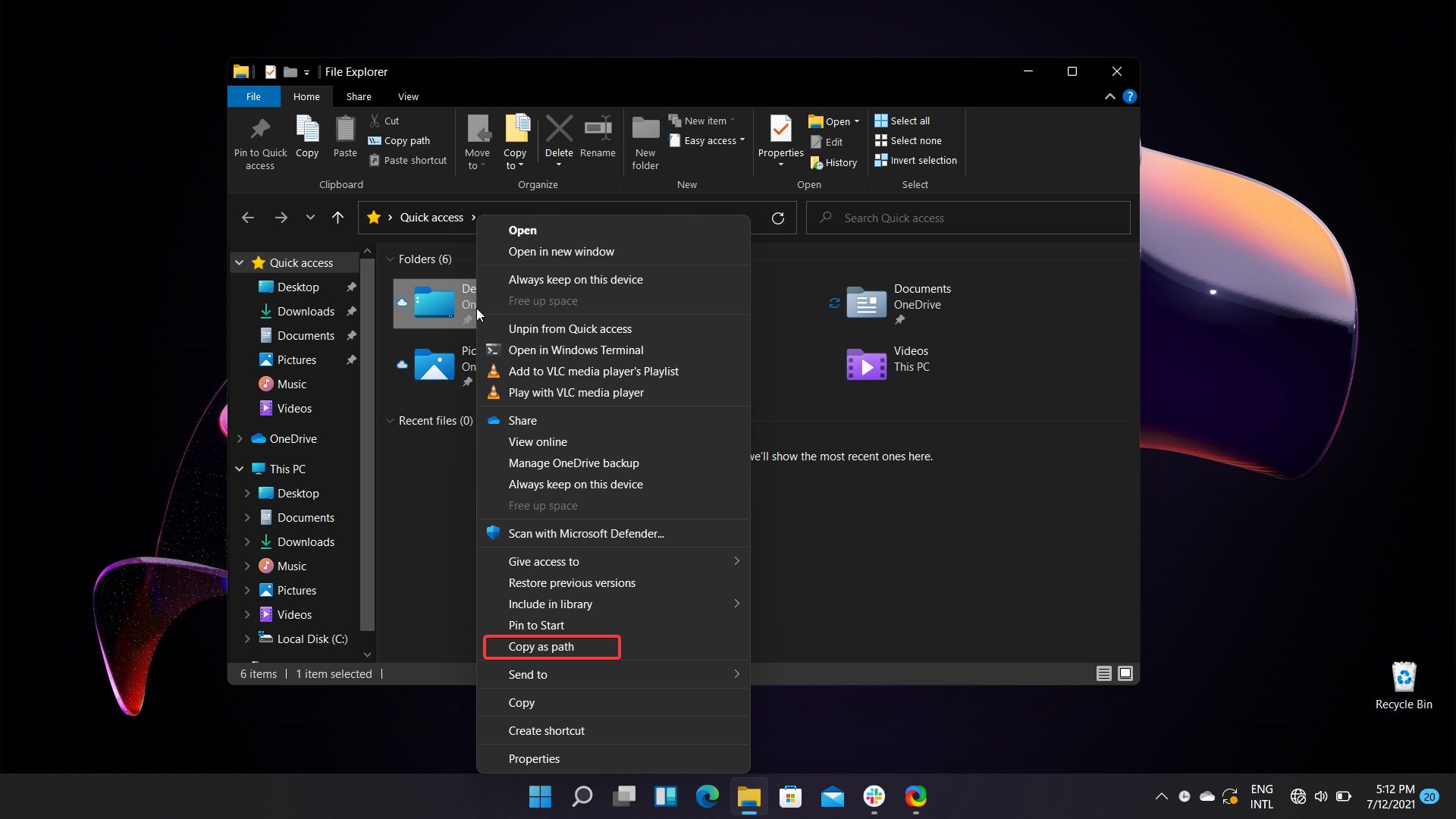 Cómo copiar fácilmente cualquier dirección de directorio en Windows 11