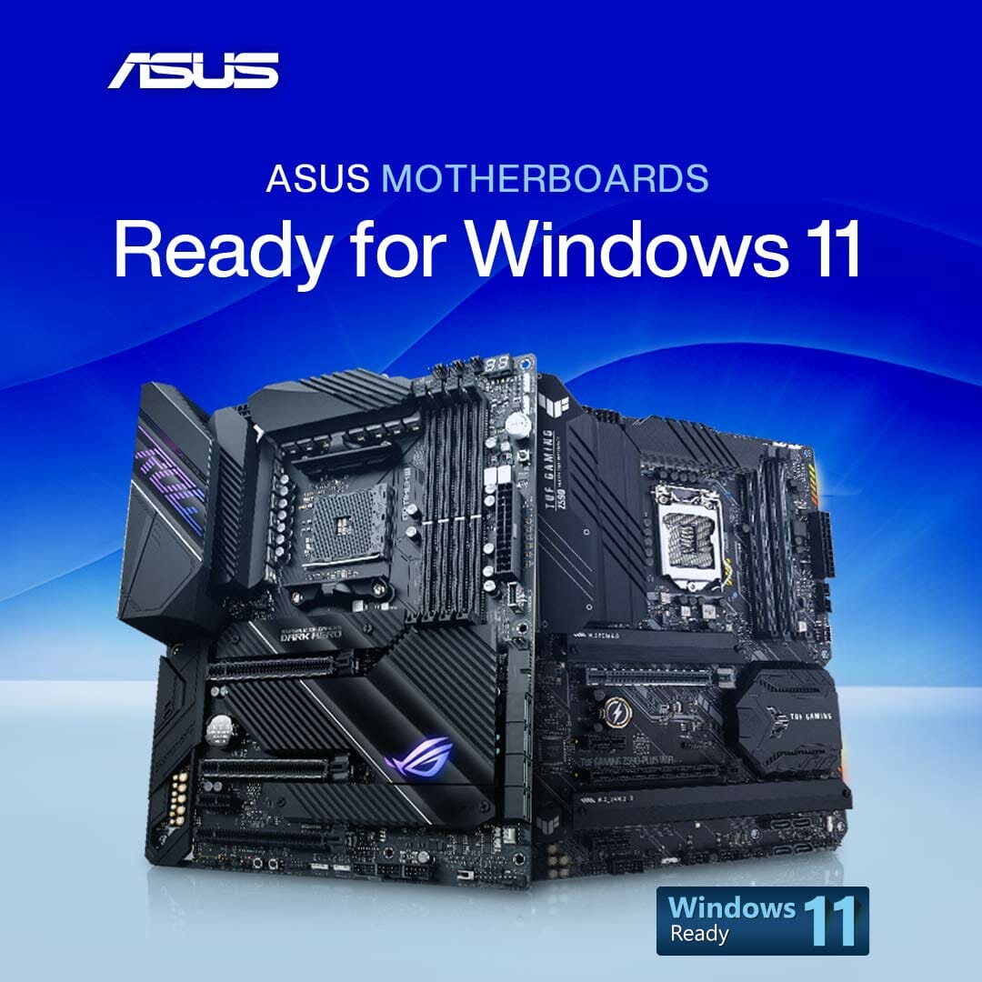Asus comenzó a implementar la compatibilidad con Windows 11 en las placas base de CPU Intel más antiguas