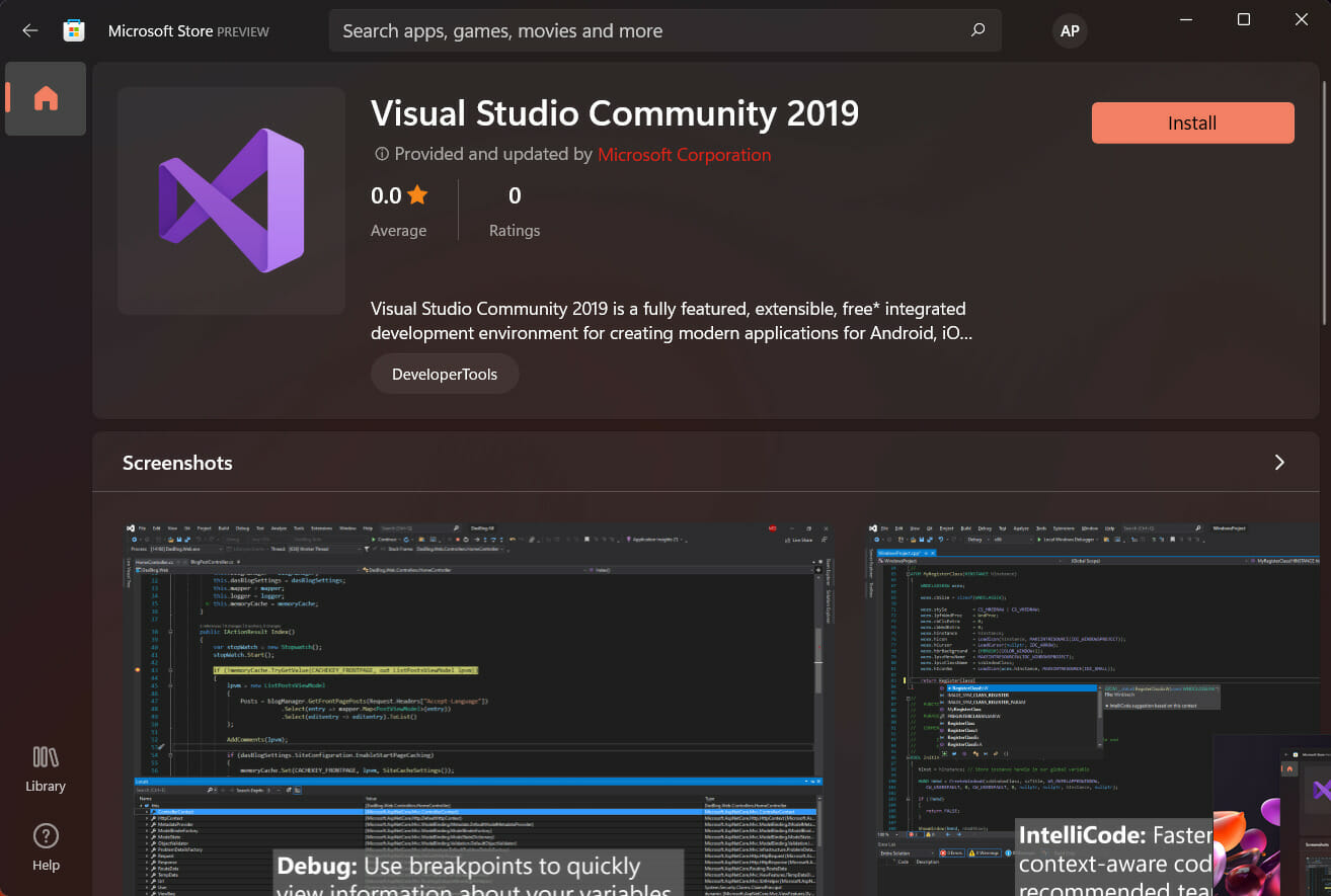 Ahora puede encontrar Visual Studio en Microsoft Store en Windows 11