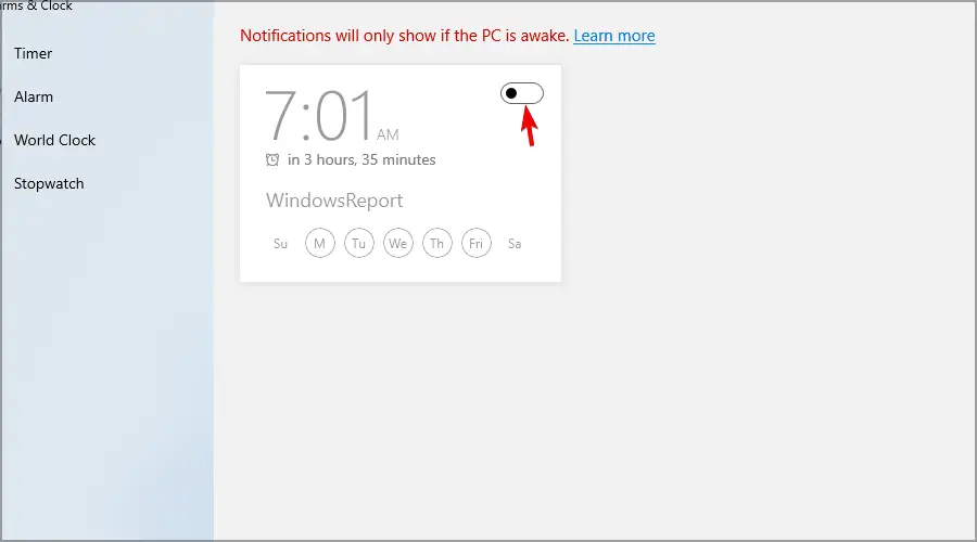 Cómo configurar una alarma en Windows 11