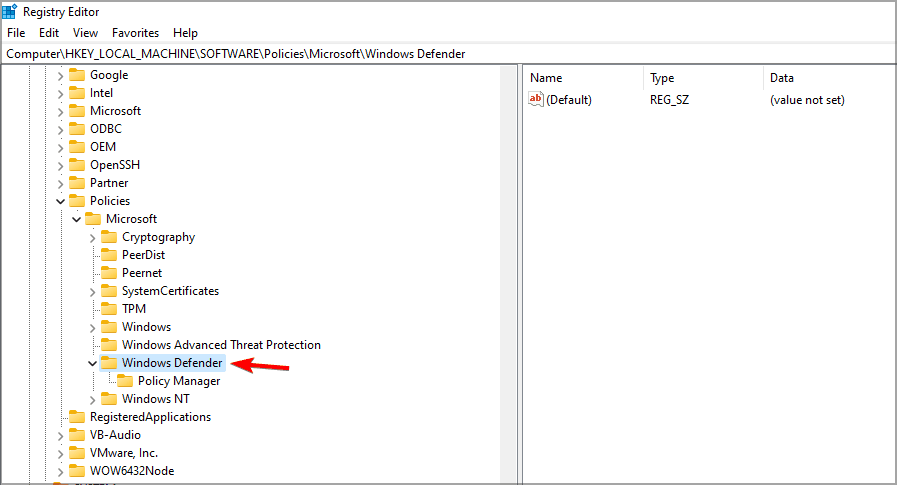 REVISIÓN: Windows Defender está desactivado en Windows 11