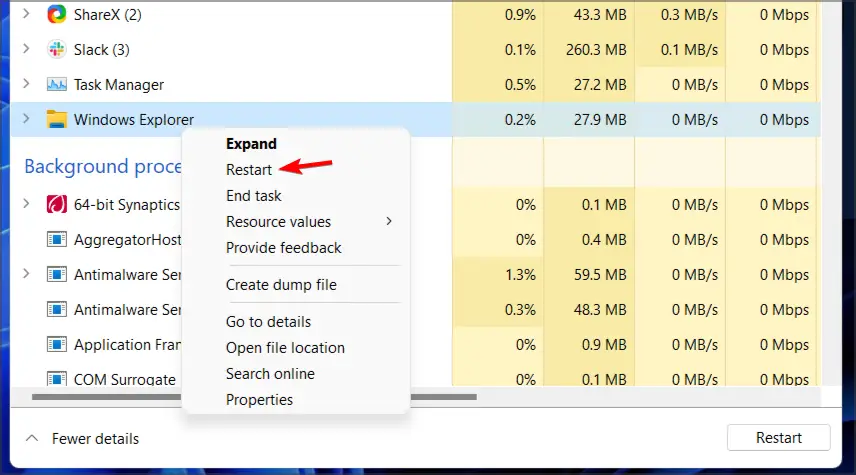 Cómo reparar los iconos de la barra de tareas que faltan en Windows 11