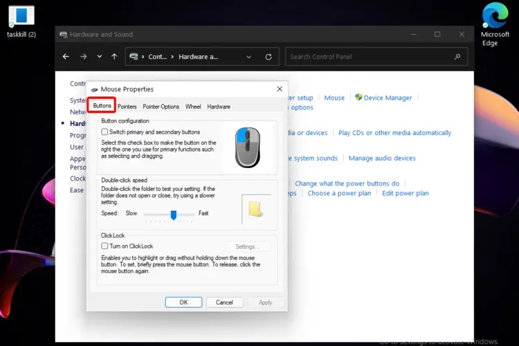 Cómo cambiar la configuración del mouse en Windows 11