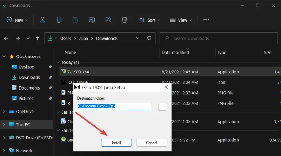 Cómo comprimir y extraer archivos de Windows 11 con 7-Zip