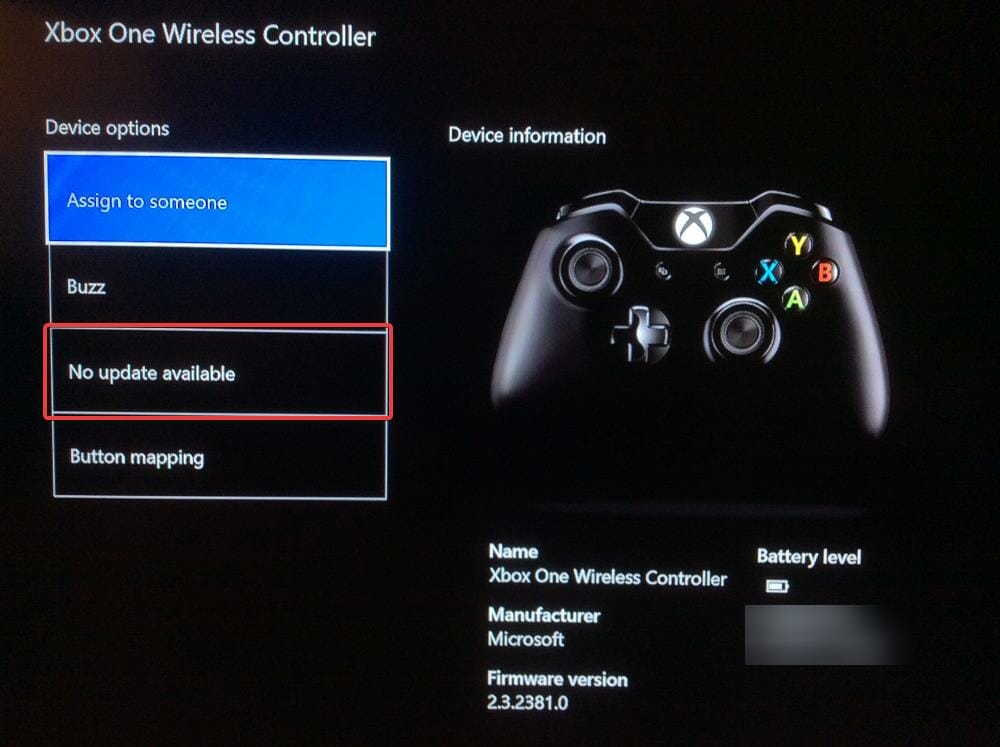 actualizar el controlador de Xbox