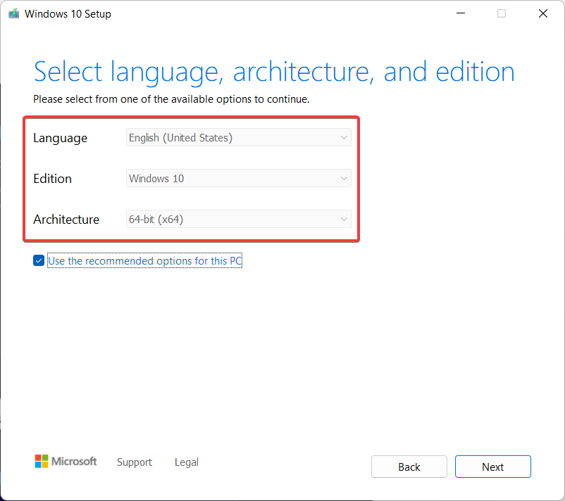 idioma-otros actualización de Windows atascada
