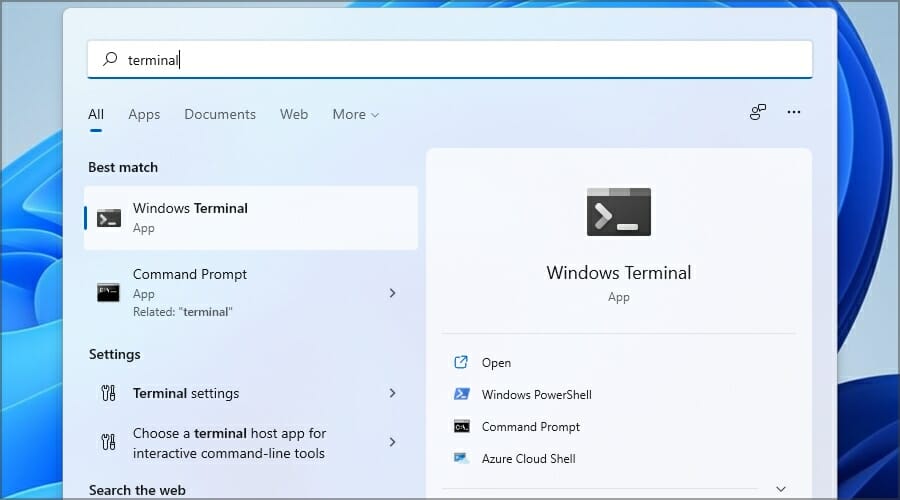 Cómo cambiar la terminal predeterminada en Windows 11