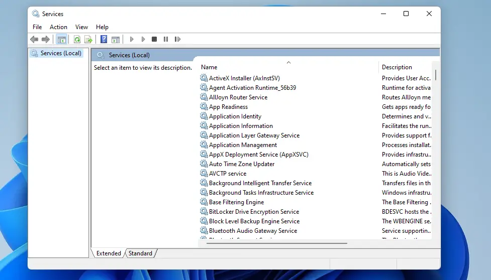 Servicios de ventana de servicios para deshabilitar Windows 11