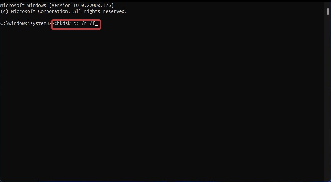 chkdsk-arranque el código de error de Windows 11 0xc00000e