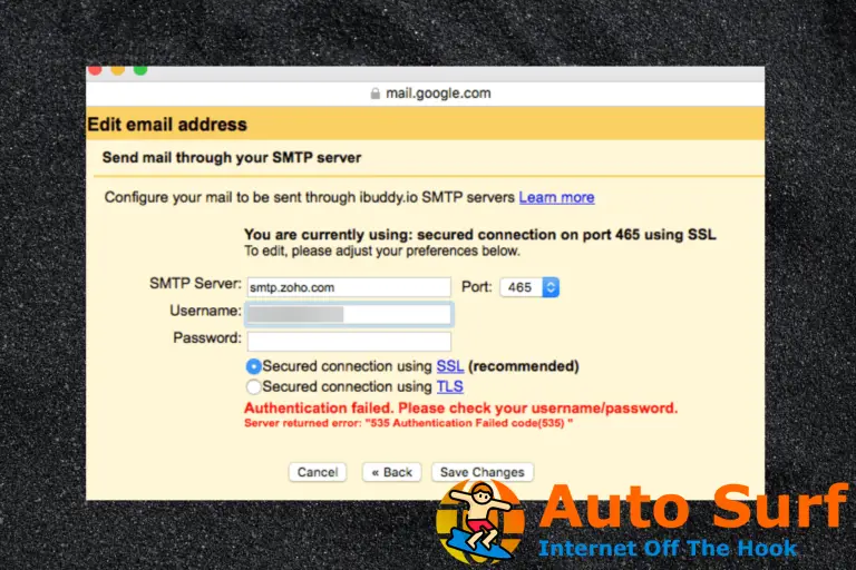 ¿Qué es el error de autenticación SMTP y 3 formas de solucionarlo?