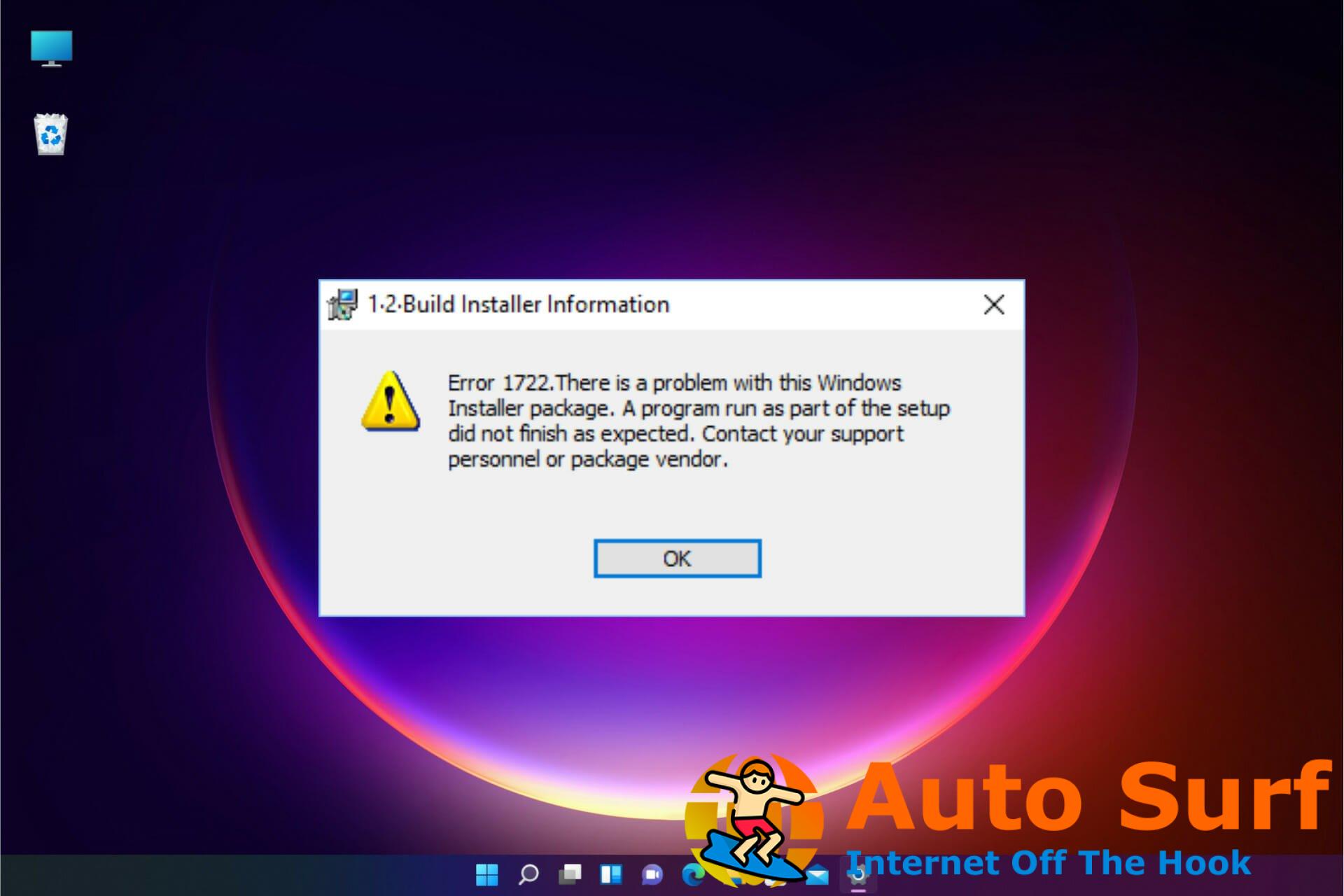 Cómo reparar el error 1722 (instalador de Windows) en Windows 11