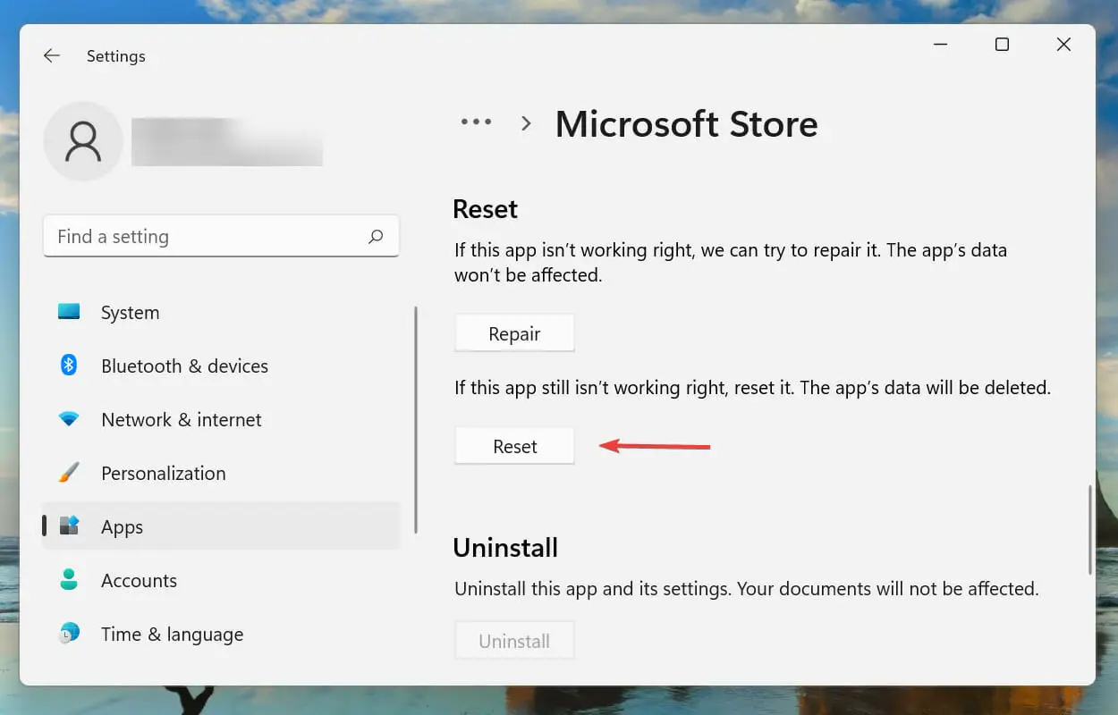 Reinicie Microsoft Store para arreglar el instalador de xbox, lo que hace que las cosas se atasquen.