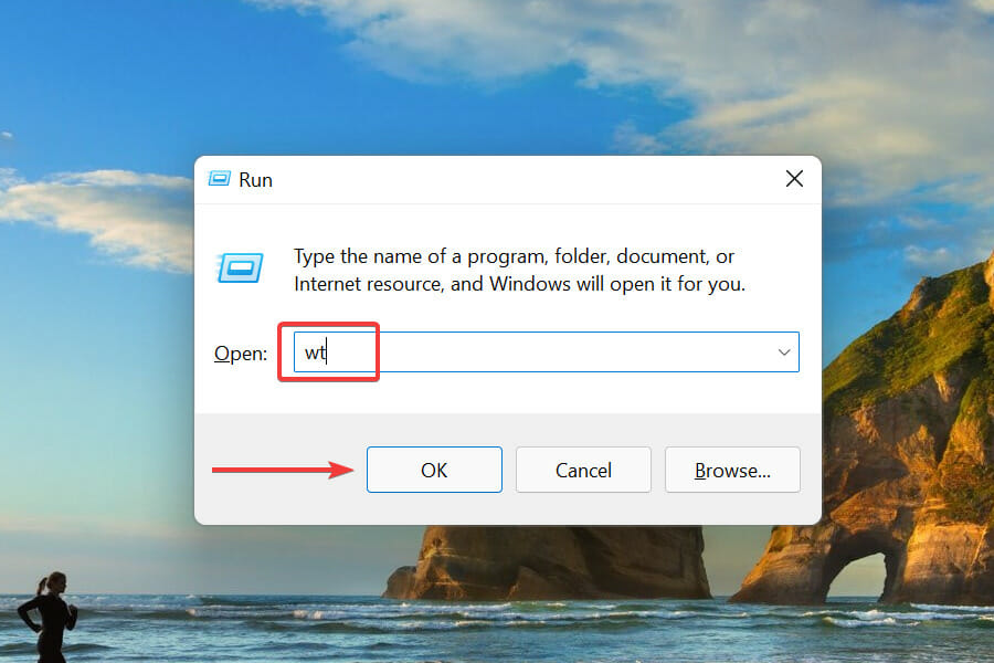 Inicie la terminal de Windows elevada desde el comando de ejecución para corregir el error de instalación 0x8007012a