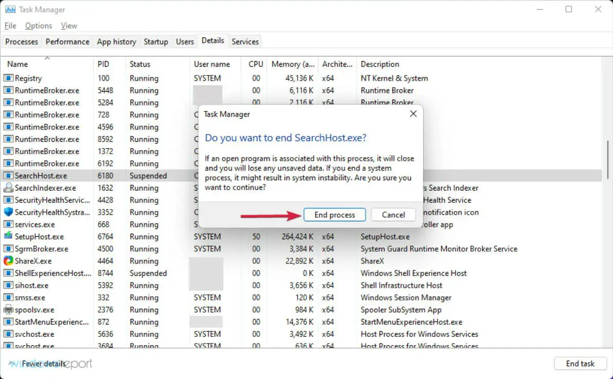Cómo arreglar la barra de búsqueda que no funciona en Windows 11