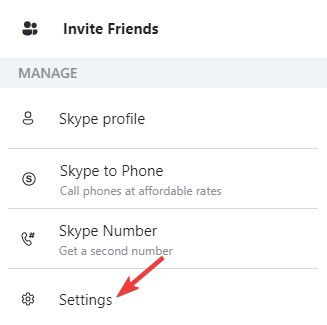 Configuración de Skype