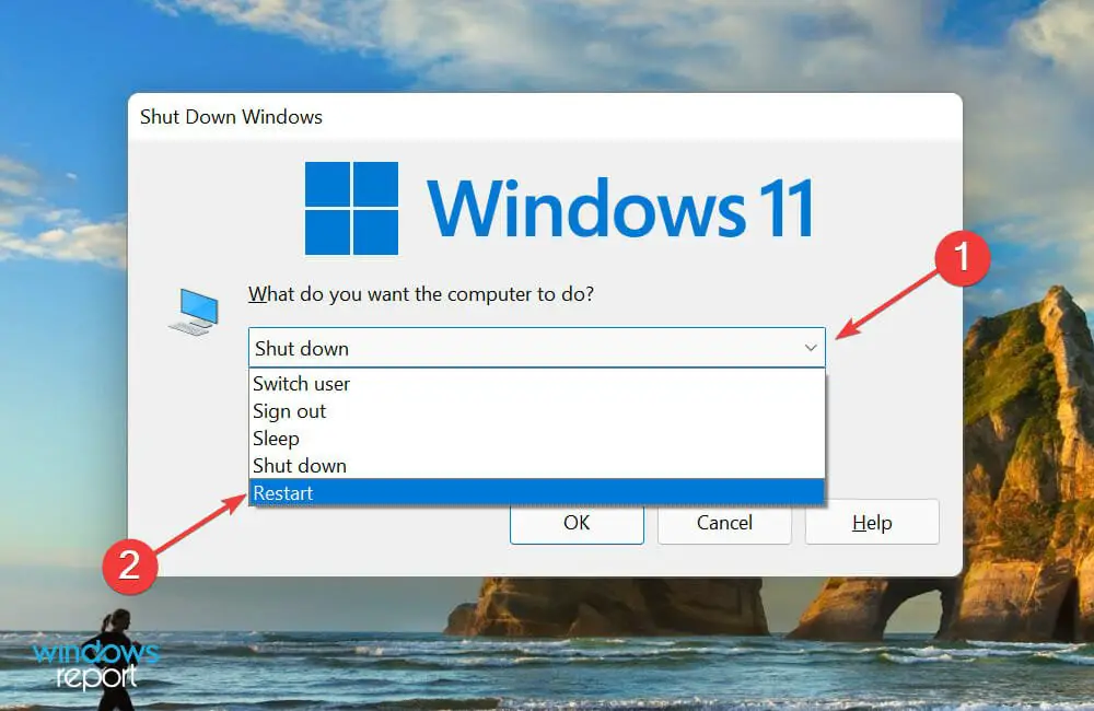 reinicie la computadora para ver cómo verificar la temperatura de la CPU en Windows 11