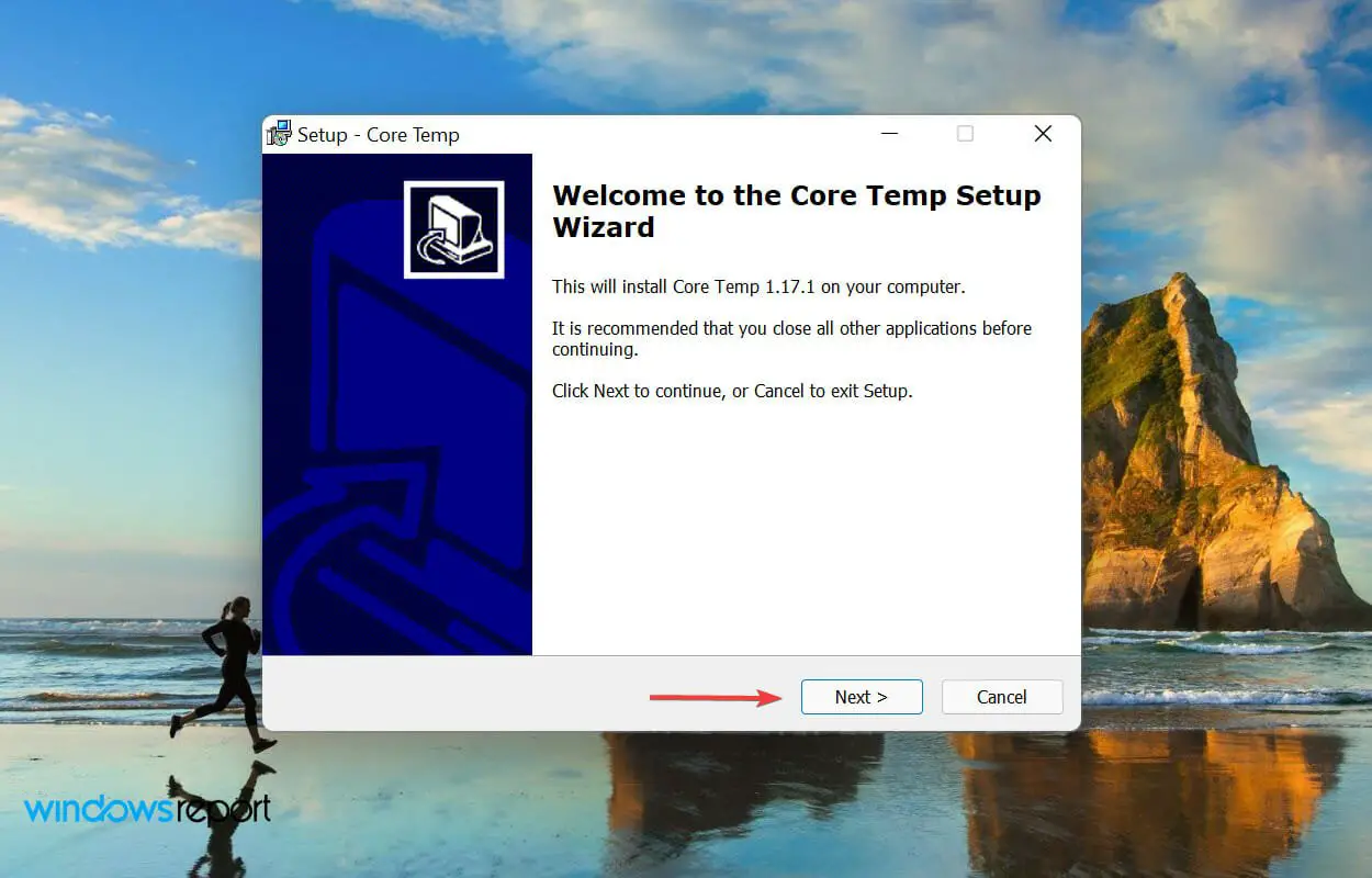 Instale Core Temp para saber cómo verificar la temperatura de la CPU en Windows 11