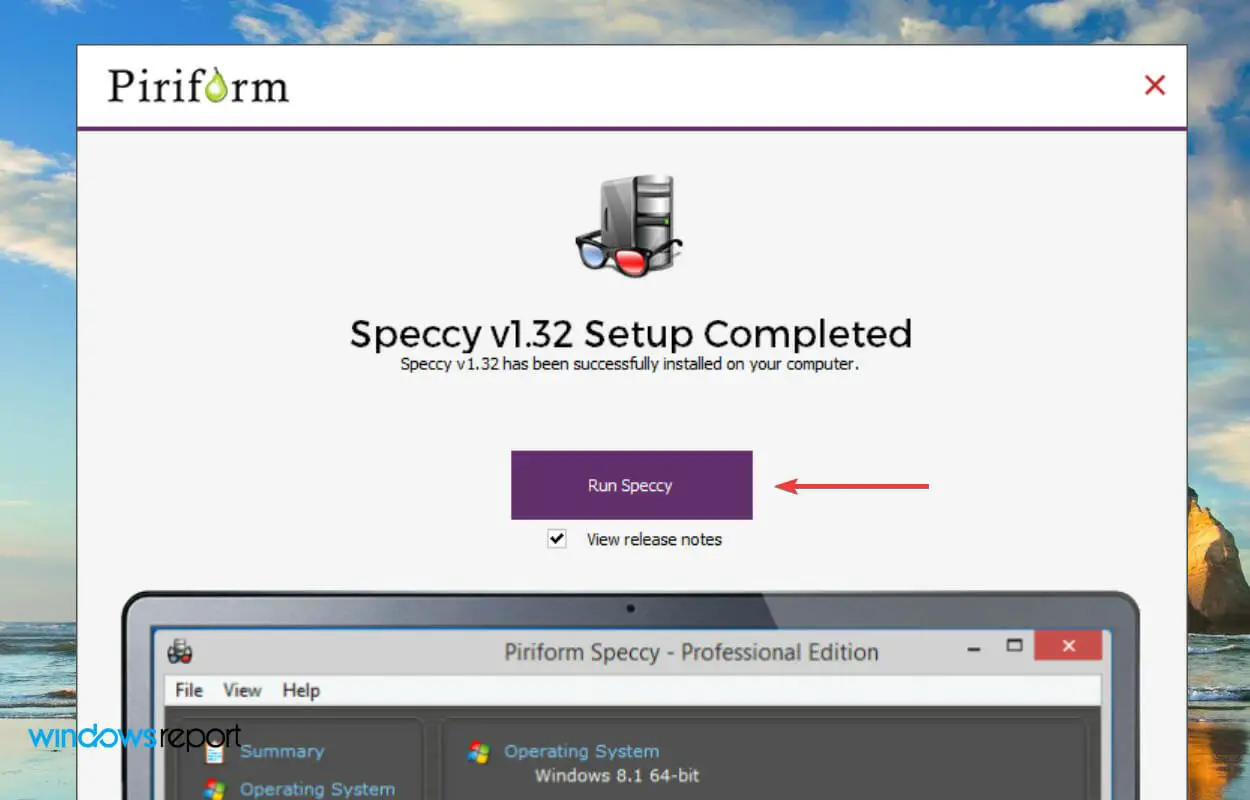 Ejecutar Speccy